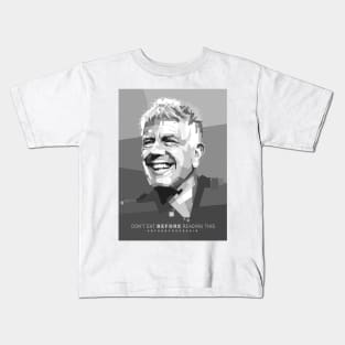 Chef Smile in Grayscale Kids T-Shirt